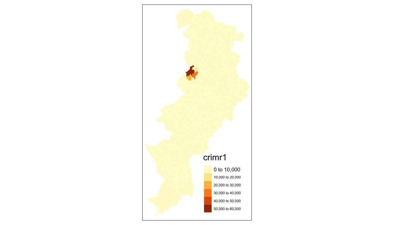 The previous shaded map now appears without the borders.